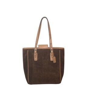 Coach Brown and Tan Shoulder Bag